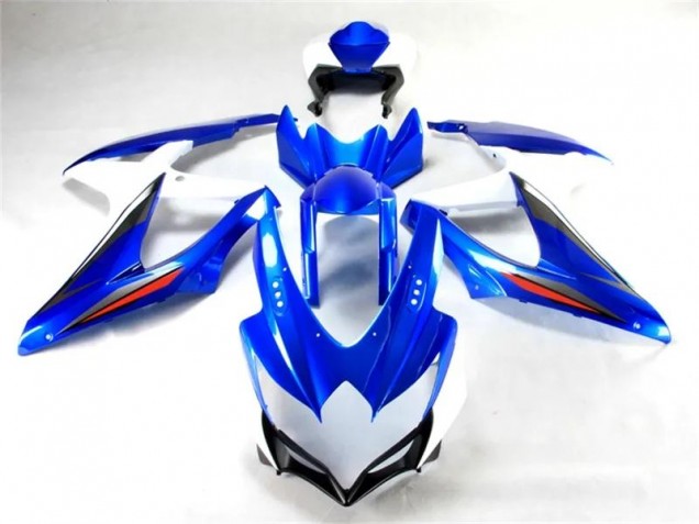 Blue White 08-10 Suzuki GSXR 600/750 Motorcycle Fairing
