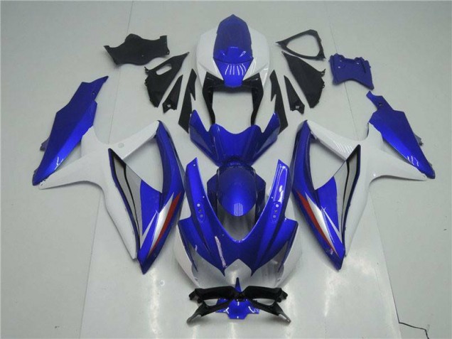 Blue White 08-10 Suzuki GSXR 600/750 Motorcycle Fairings Blue White 08-10 Suzuki GSXR 600/750 Motorcycle Fairings