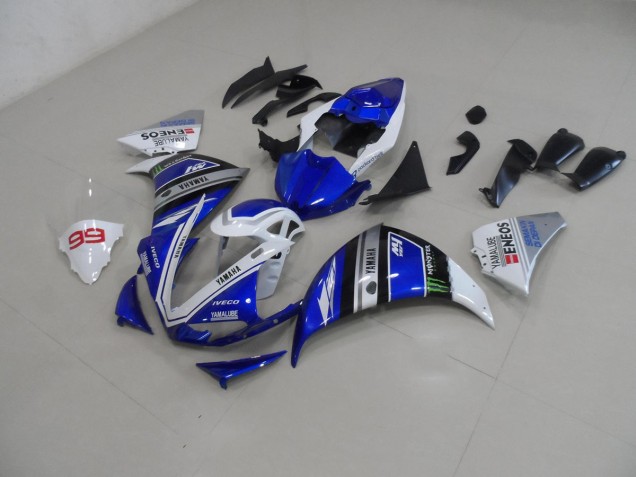Blue White 09-11 Yamaha YZF R1 Motorcycle Bodywork