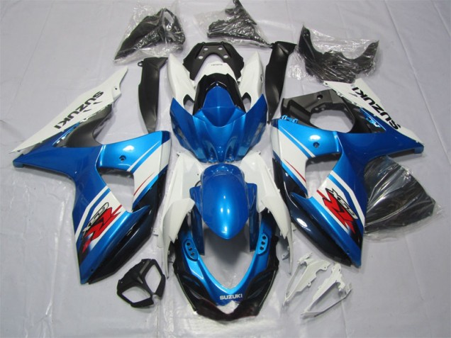 Blue White 09-16 Suzuki GSXR 1000 Motorcycle Fairing