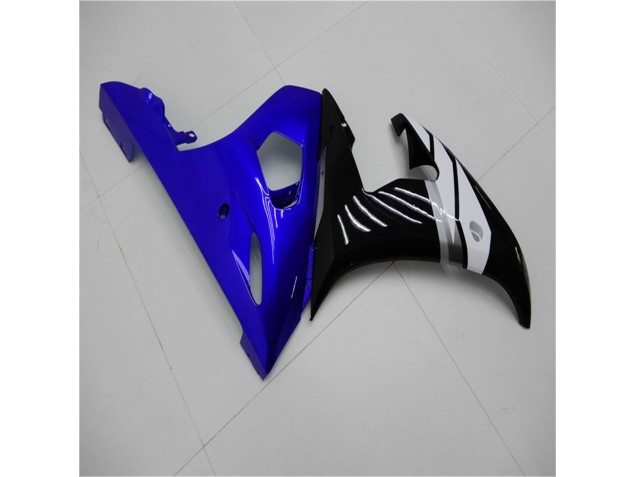 Blue White Black 03-05 Yamaha YZF R6 Motorcycle Fairings Blue White Black 03-05 Yamaha YZF R6 Motorcycle Fairings