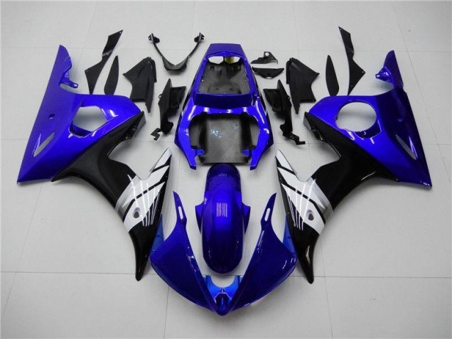Blue White Black 03-05 Yamaha YZF R6 Motorcycle Fairings Blue White Black 03-05 Yamaha YZF R6 Motorcycle Fairings