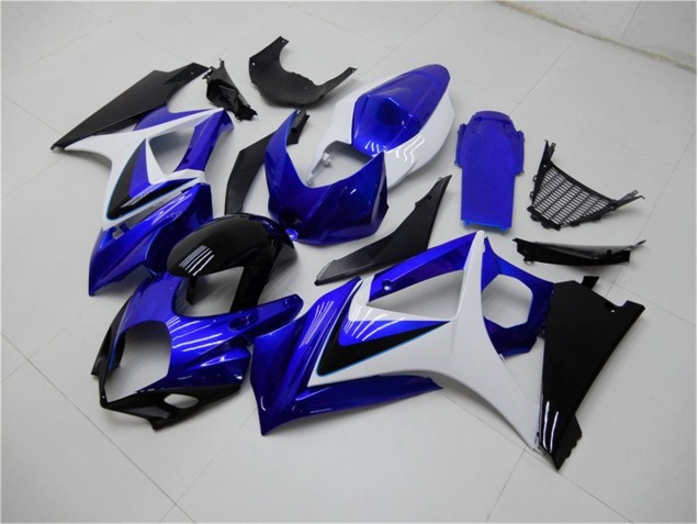 Blue White Black 07-08 Suzuki GSXR 1000 Motorcycle Fairings Blue White Black 07-08 Suzuki GSXR 1000 Motorcycle Fairings
