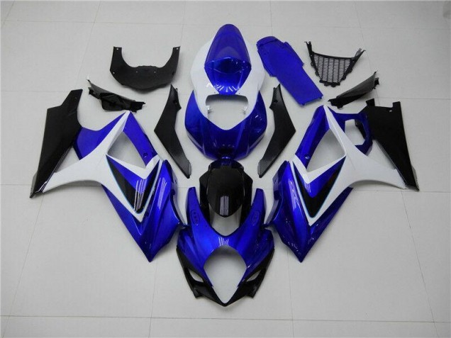 Blue White Black 07-08 Suzuki GSXR 1000 Motorcycle Fairings Blue White Black 07-08 Suzuki GSXR 1000 Motorcycle Fairings