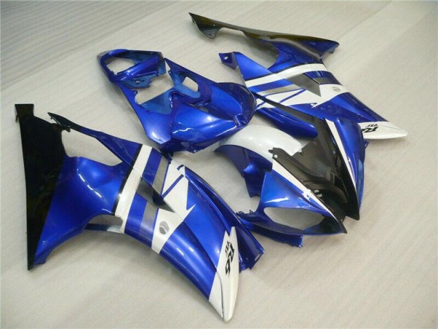 Blue White Black 08-16 Yamaha YZF R6 Motorcycle Fairing