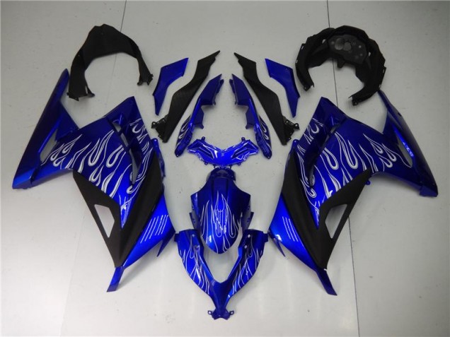 Blue White Black 13-16 Kawasaki EX300 Motorcycle Fairings Blue White Black 13-16 Kawasaki EX300 Motorcycle Fairings