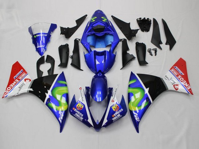 Blue White Black Red 12-14 Yamaha YZF R1 Motorcycle Fairings