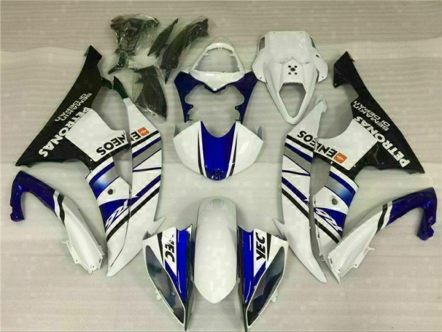 Blue White Blue White ENEOS 08-16 Yamaha YZF R6 Motorcycle Fairing Blue White Blue White ENEOS 08-16 Yamaha YZF R6 Motorcycle Fairing
