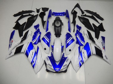 Blue White Blue White ENEOS 15-22 Yamaha YZF R3 Motorcycle Fairings