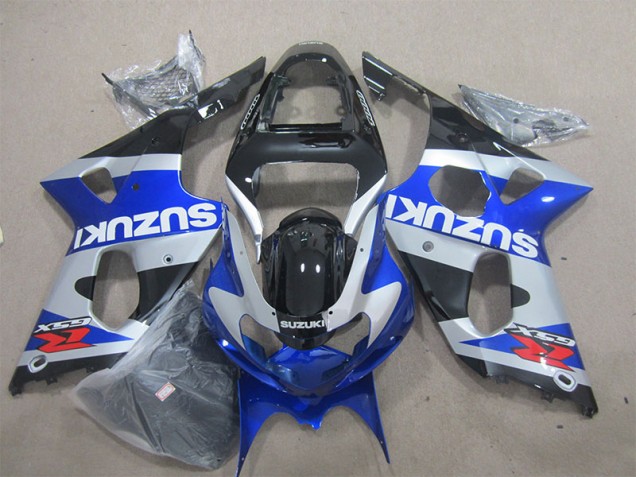 Blue White Decal 00-02 Suzuki GSXR 1000 Motorcycle Fairing Blue White Decal 00-02 Suzuki GSXR 1000 Motorcycle Fairing