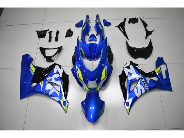 Blue White Decal 17-21 Suzuki GSXR 1000 Motorcycle Fairings