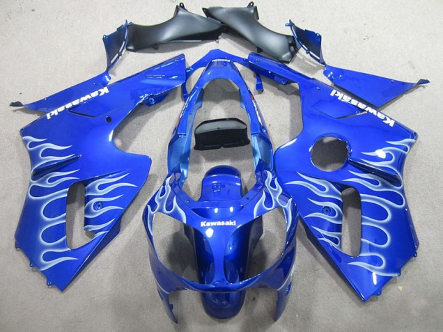 Blue White Flame 00-01 Kawasaki ZX12R Motorcycle Fairings Blue White Flame 00-01 Kawasaki ZX12R Motorcycle Fairings