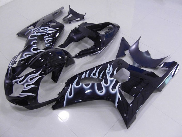 Blue White Flame 01-03 Suzuki GSXR 750 Motorcycle Fairings Blue White Flame 01-03 Suzuki GSXR 750 Motorcycle Fairings