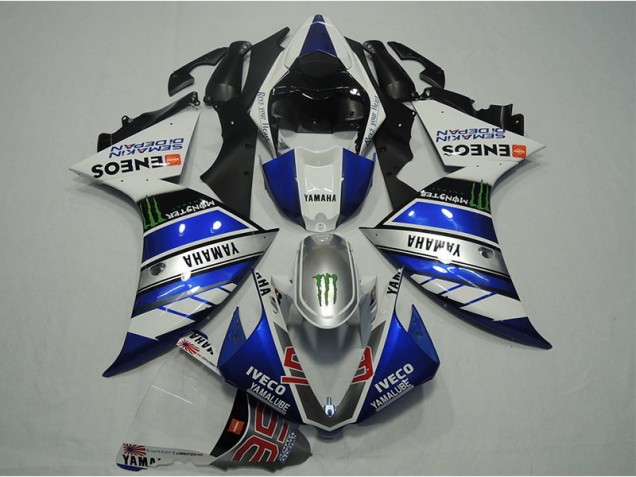 Blue White IVECO 12-14 Yamaha YZF R1 Motorcycle Fairings Blue White IVECO 12-14 Yamaha YZF R1 Motorcycle Fairings