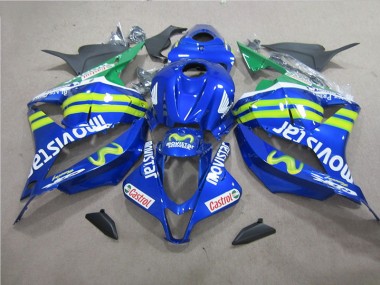 Blue White Movistar 09-12 Honda CBR600RR Motorcycle Fairings