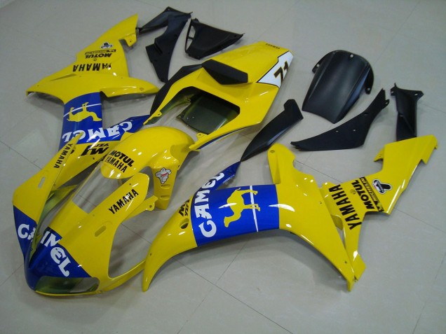 Blue Yellow 02-03 Yamaha YZF R1 Motorcycle Fairings