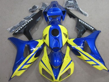 Blue Yellow 06-07 Honda CBR1000RR Motorcycle Fairing