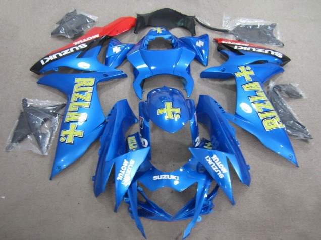 Blue Yellow Rizla 11-21 Suzuki GSXR 600 Motorcycle Fairings Blue Yellow Rizla 11-21 Suzuki GSXR 600 Motorcycle Fairings