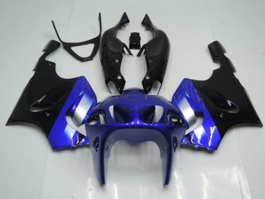 Blue and Black 96-03 Kawasaki ZX7R Motorcycle Fairings