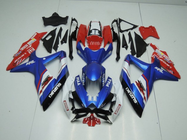 Blue and Red 09-16 Suzuki GSXR 1000 Motorcycle Fairings Blue and Red 09-16 Suzuki GSXR 1000 Motorcycle Fairings
