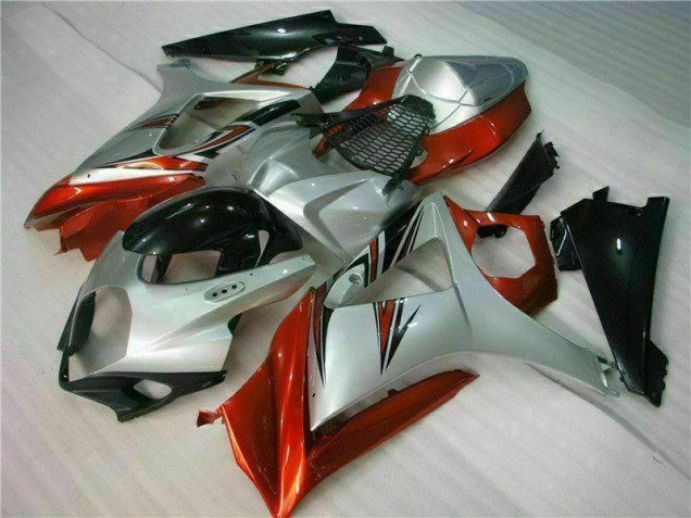 Brown Silver 07-08 Suzuki GSXR 1000 Motorcycle Fairings Brown Silver 07-08 Suzuki GSXR 1000 Motorcycle Fairings