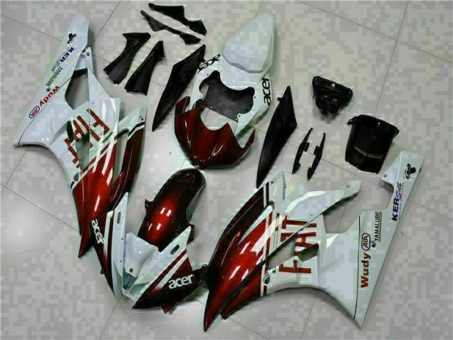 Brown White 06-07 Yamaha YZF R6 Motorcycle Fairings Brown White 06-07 Yamaha YZF R6 Motorcycle Fairings