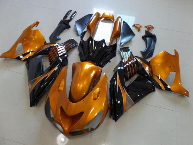 Brown and Black No Sticker 06-11 Kawasaki ZX14R ZZR1400 Motorcycle Fairings
