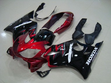 Candy Red Black 04-07 Honda CBR600 F4i Motorcycle Fairings