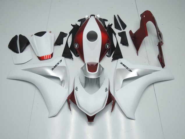 Candy Red White and Silver 08-11 Honda CBR1000RR Motorcycle Fairings Candy Red White and Silver 08-11 Honda CBR1000RR Motorcycle Fairings
