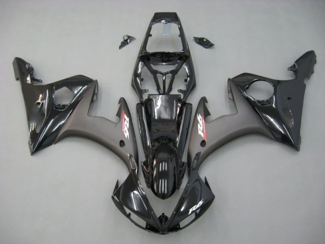 Contrast Black 03-05 Yamaha YZF R6 Motorcycle Fairings