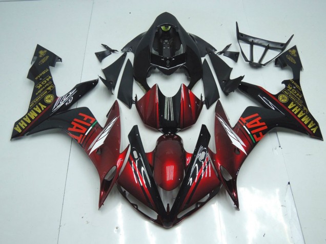 Dark Glossy Black 07-08 Yamaha YZF R1 Motorcycle Fairings