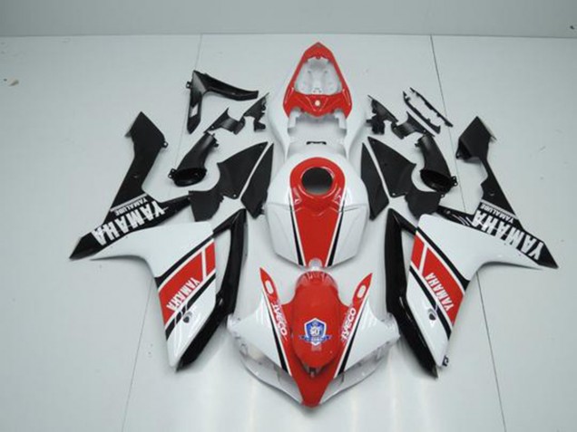 Factory Red White 07-08 Yamaha YZF R1 Motorcycle Fairings Factory Red White 07-08 Yamaha YZF R1 Motorcycle Fairings