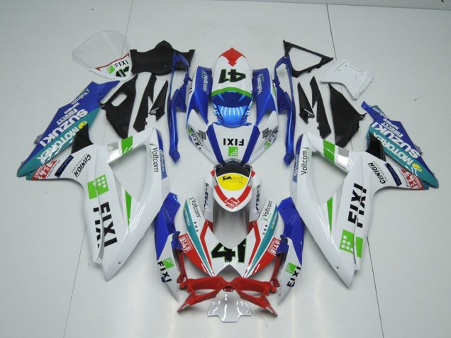 Fixi Light Blue 09-16 Suzuki GSXR 1000 Motorcycle Fairings
