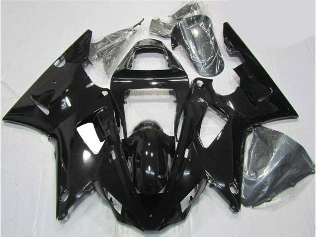 Glossy Black 00-01 Yamaha YZF R1 Motorcycle Fairings Glossy Black 00-01 Yamaha YZF R1 Motorcycle Fairings