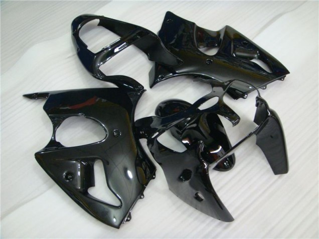Glossy Black 00-02 Kawasaki ZX6R Motorcycle Fairings Glossy Black 00-02 Kawasaki ZX6R Motorcycle Fairings