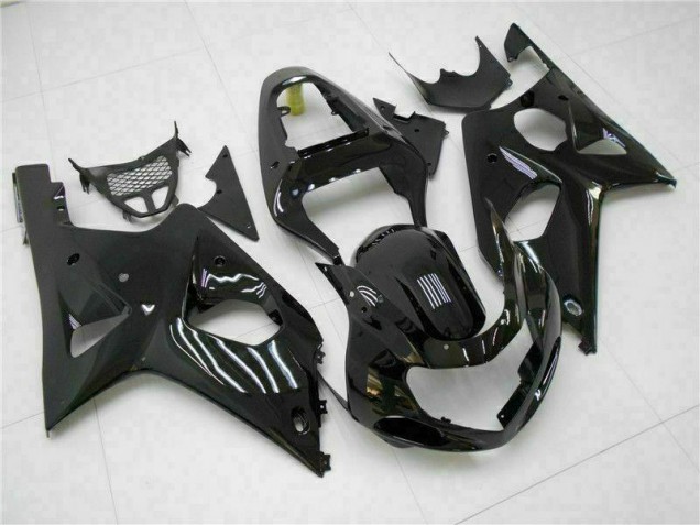 Glossy Black 00-02 Suzuki GSXR 1000 Motorcycle Fairings Glossy Black 00-02 Suzuki GSXR 1000 Motorcycle Fairings