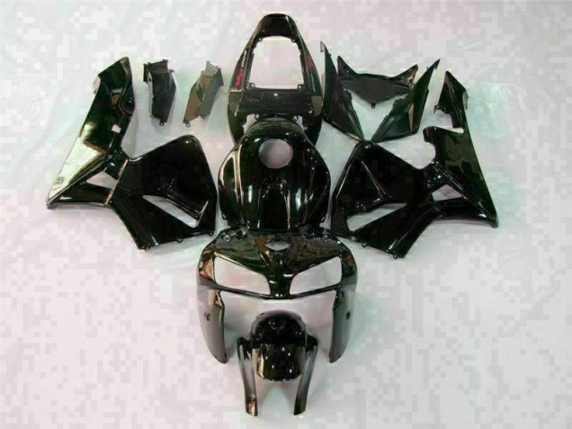 Glossy Black 05-06 Honda CBR600RR Motorcycle Fairings Glossy Black 05-06 Honda CBR600RR Motorcycle Fairings