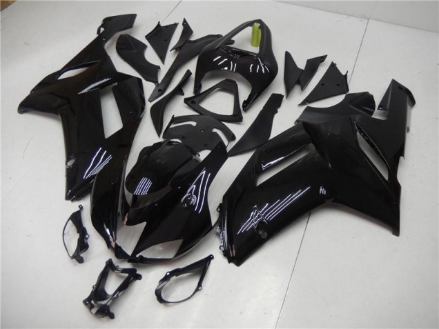 Glossy Black 07-08 Kawasaki ZX6R Motorcycle Fairing Glossy Black 07-08 Kawasaki ZX6R Motorcycle Fairing