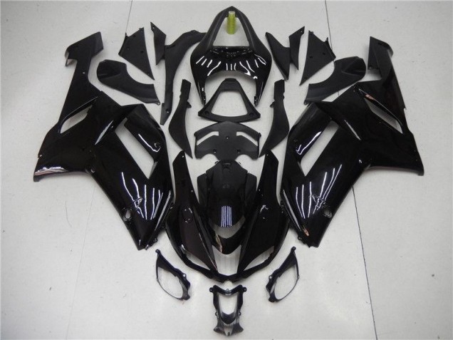 Glossy Black 07-08 Kawasaki ZX6R Motorcycle Fairing Glossy Black 07-08 Kawasaki ZX6R Motorcycle Fairing