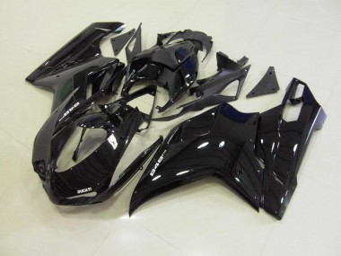 Glossy Black 07-14 Ducati 848 1098 1198 Motorcycle Fairings
