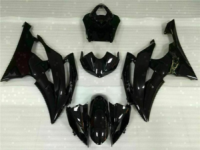 Glossy Black 08-16 Yamaha YZF R6 Motorcycle Fairings