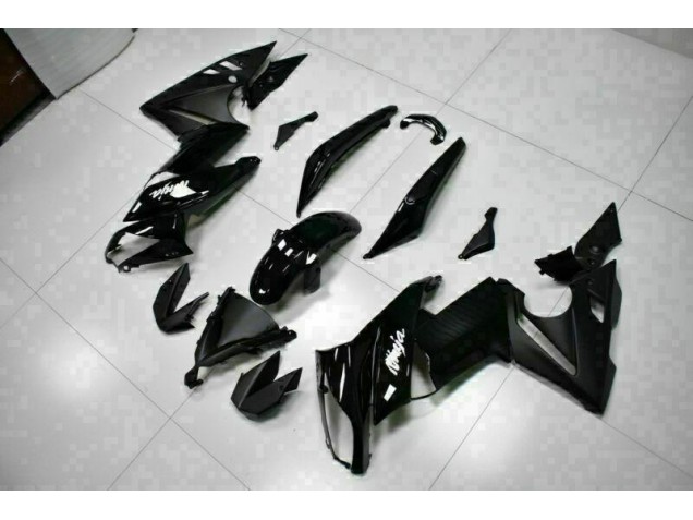 Glossy Black 09-11 Kawasaki EX650 Motorcycle Fairings