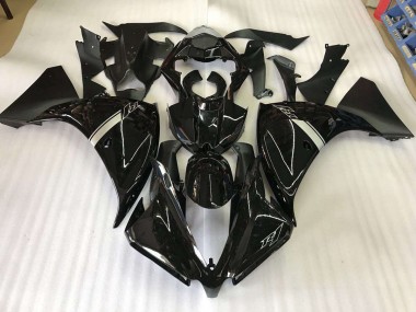 Glossy Black 12-14 Yamaha YZF R1 Motorcycle Fairings