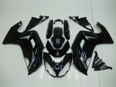 Glossy Black 12-16 Kawasaki EX650 Motorcycle Fairings