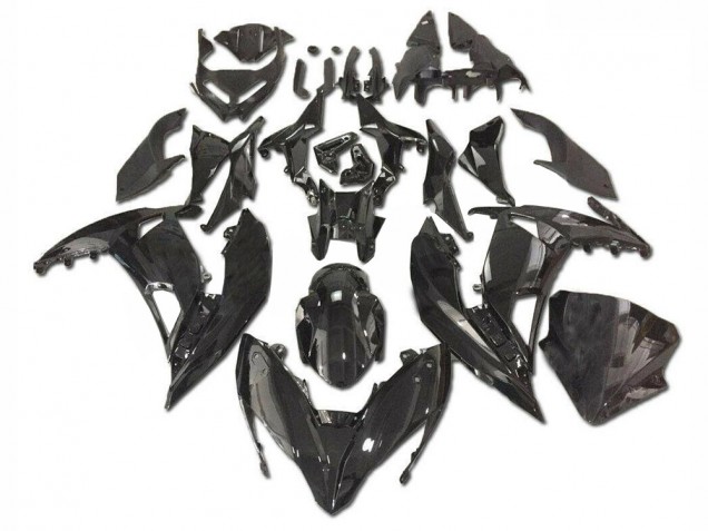 Glossy Black 17-19 Kawasaki EX650 Motorcycle Fairings Glossy Black 17-19 Kawasaki EX650 Motorcycle Fairings