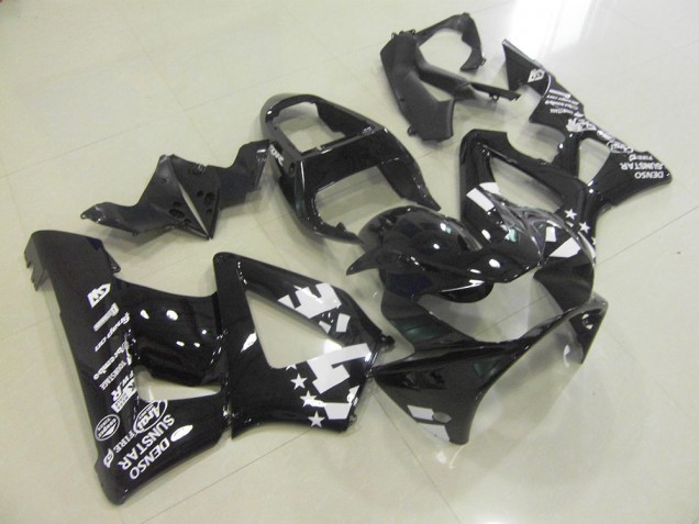 Glossy Black with Start 00-01 Honda CBR900RR 929 Motorcycle Fairings Glossy Black with Start 00-01 Honda CBR900RR 929 Motorcycle Fairings