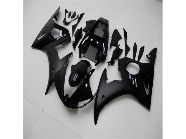 Glossy Matte Black 03-05 Yamaha YZF R6 Motorcycle Fairings Glossy Matte Black 03-05 Yamaha YZF R6 Motorcycle Fairings