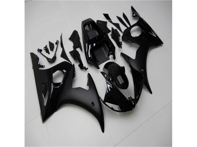 Glossy Matte Black 03-05 Yamaha YZF R6 Motorcycle Fairings Glossy Matte Black 03-05 Yamaha YZF R6 Motorcycle Fairings