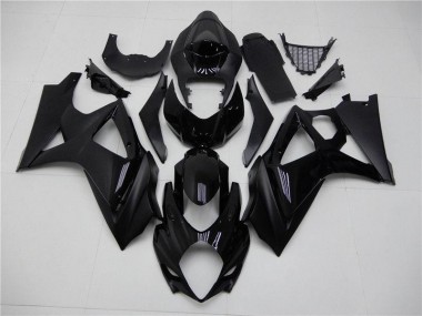 Glossy Matte Black 07-08 Suzuki GSXR 1000 Motorcycle Fairings
