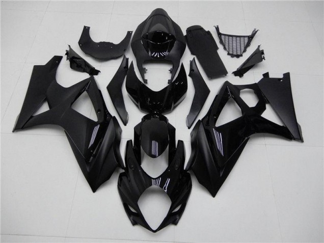 Glossy Matte Black 07-08 Suzuki GSXR 1000 Motorcycle Fairings Glossy Matte Black 07-08 Suzuki GSXR 1000 Motorcycle Fairings